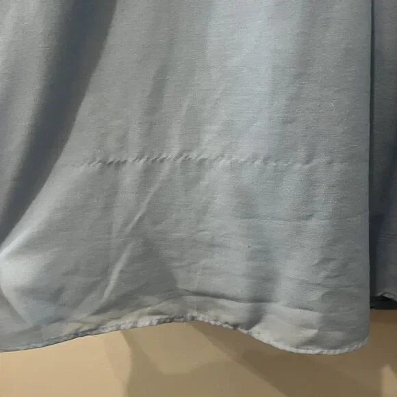 JessaKae Dress Women’s 1X Love Spell Blue Midi Smocked 3/4 Balloon Sleeve - Picture 7 of 10